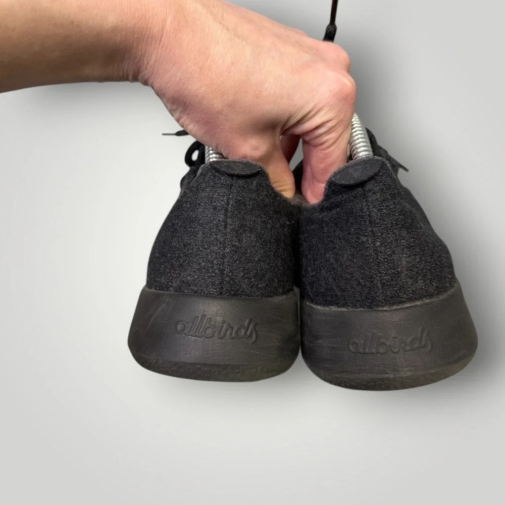 Allbirds Women Wool Runners‎ True Black Sneakers Size 9 Sustainable Merino Wool